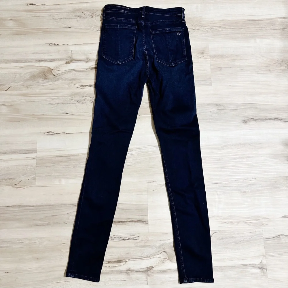 Rag & Bone Nina High-Rise‎ Skinny Jeans Indigo Wash